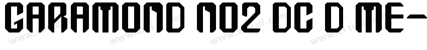 Garamond No2 DC D Me字体转换